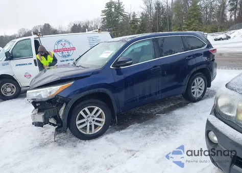 2015 Toyota Highlander Le V6 from USA, damaged, VIN 5TDBKRFH1FS205272